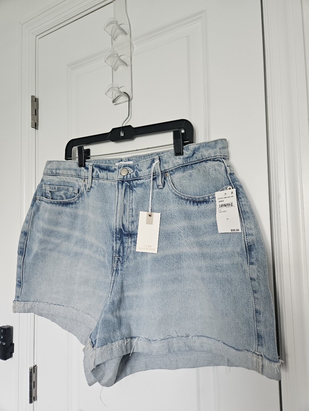 NWT Good American Size 15 Good '90s Shorts in Indigo872 $99 - Picture 2 of 12
